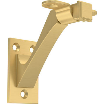 Classic Edge 3 in. (76 mm) Handrail Bracket in Modern Gold (4-Pack)