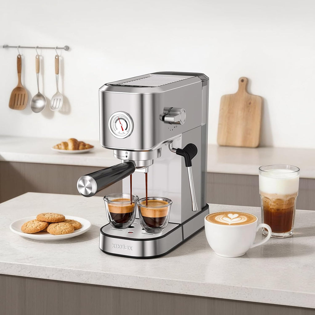 Espresso Machine with Milk Frother for Cappuccino & Latte