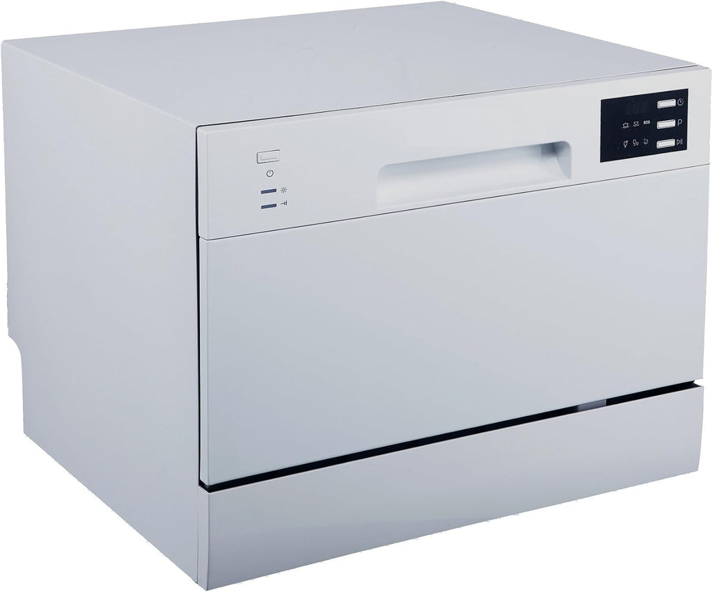 SD-2225DS Countertop Dishwasher with Delay Start & LED, Silver, Silver