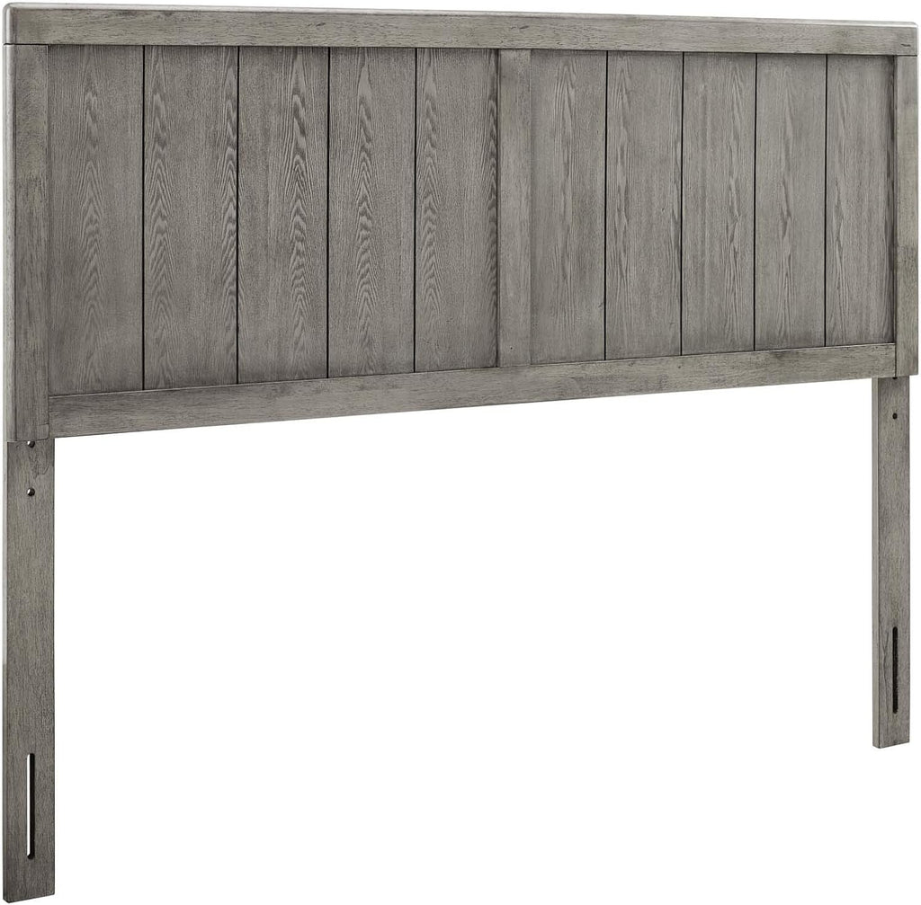 King Wood Headboard, Gray
