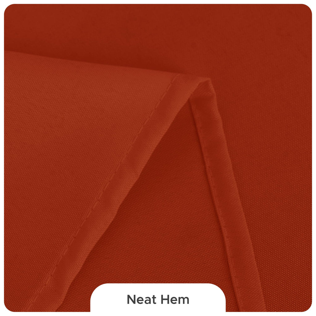 8 Pack Rust Tablecloths 60x102 Inch for 6 Ft Rectangle Tables