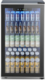 Mini Fridge 130 Can Beverage Refrigerator Cooler, 3.2 Cu.Ft Drink Fridge for Sod