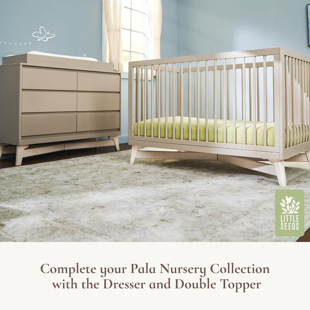 4-in-1 Convertible Crib, White/Washed White