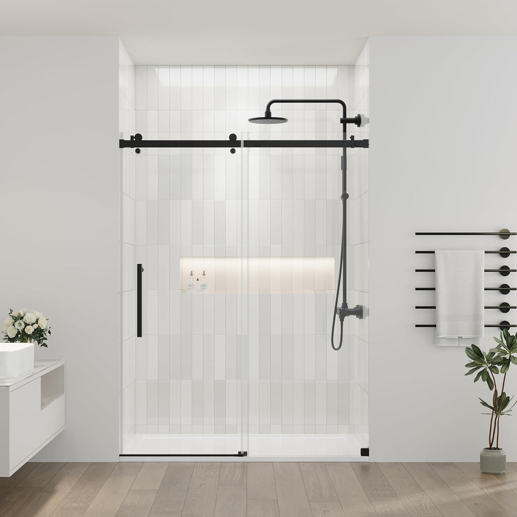 56-60.in W x 75.in H Frameless Shower Door