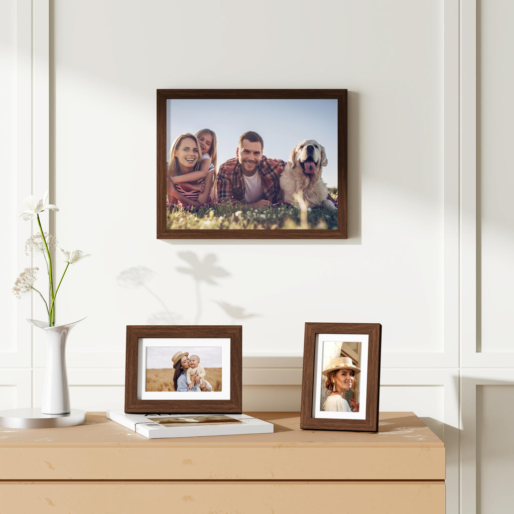 10 Pack 5x7 Picture Frame Collage Wall Decor with 4x6 Mat