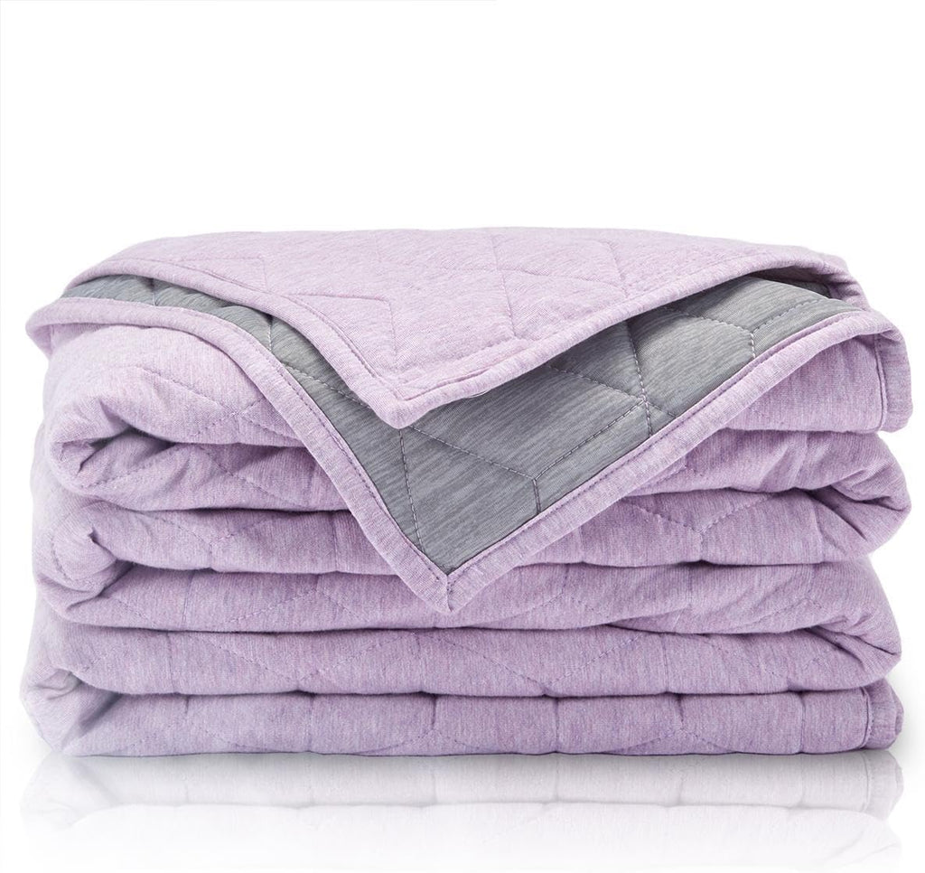 Cooling Blanket for Hot Sleepers Throw Size (50x60 inches), Dual-Sided Cool Summer Blanket Lightweight Portable for