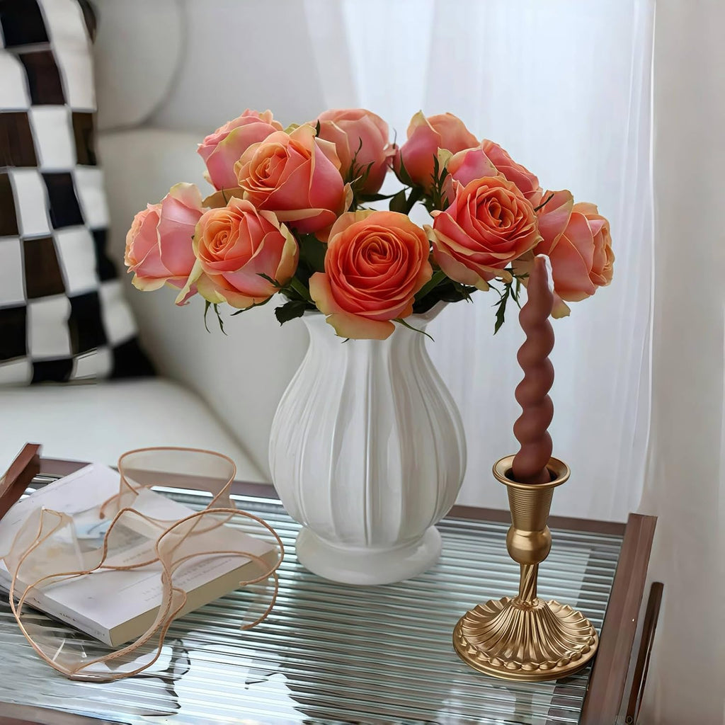 White Vase, Modern Ceramic Flower Vase