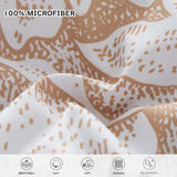 7 Piece Bed in a Bag Queen Comforter Set Botanical Floral Bedding Set,White Flowers Leaves Printed on Black