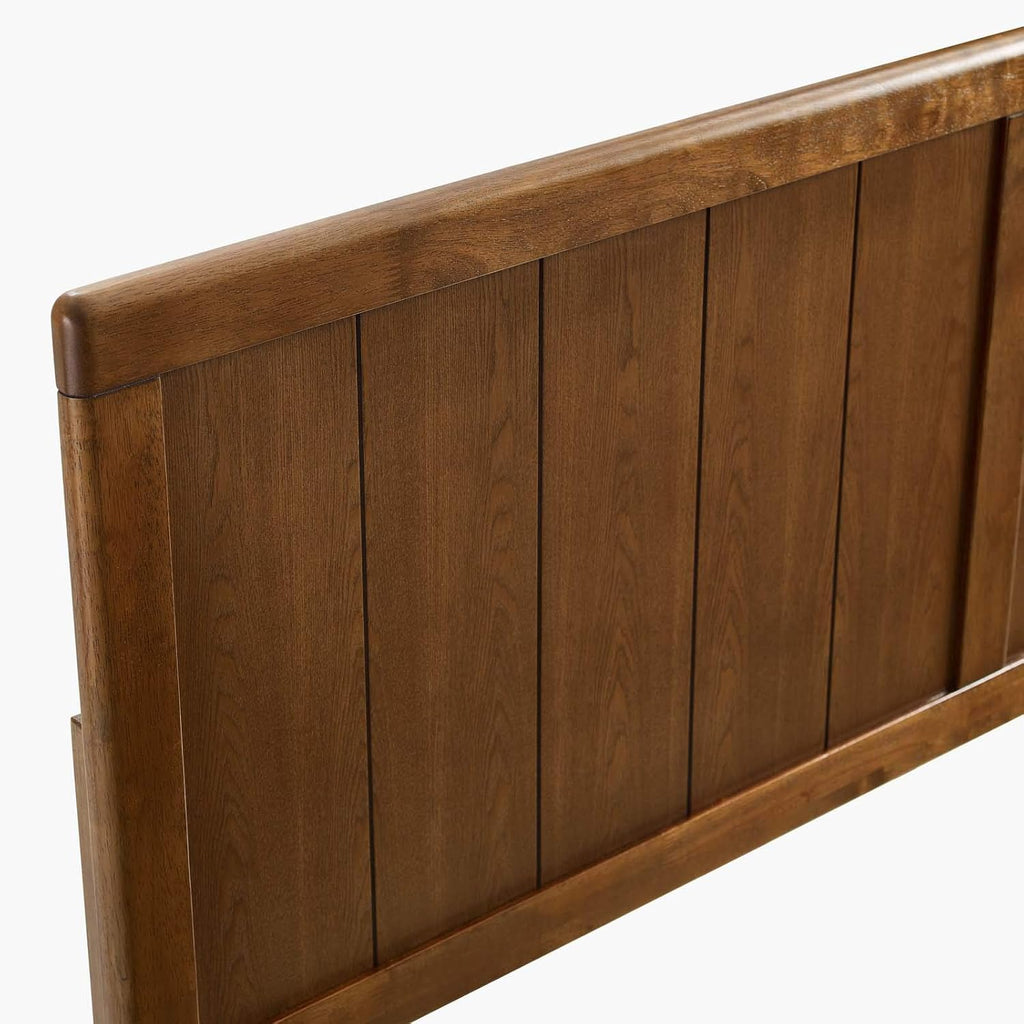 King Wood Headboard, Walnut