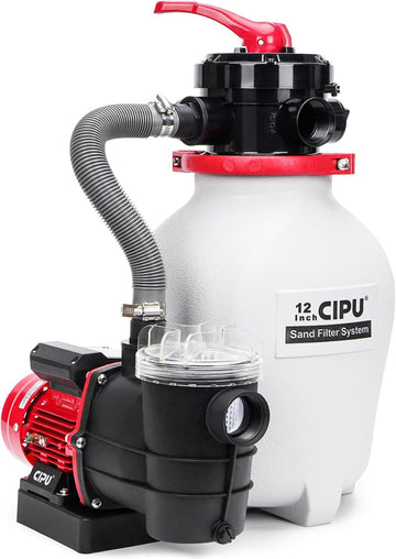 12-inch Sand Filter Pump System for Above Ground Pools, 0.35HP 115V Pool Sand Filter with 4-Way Valve