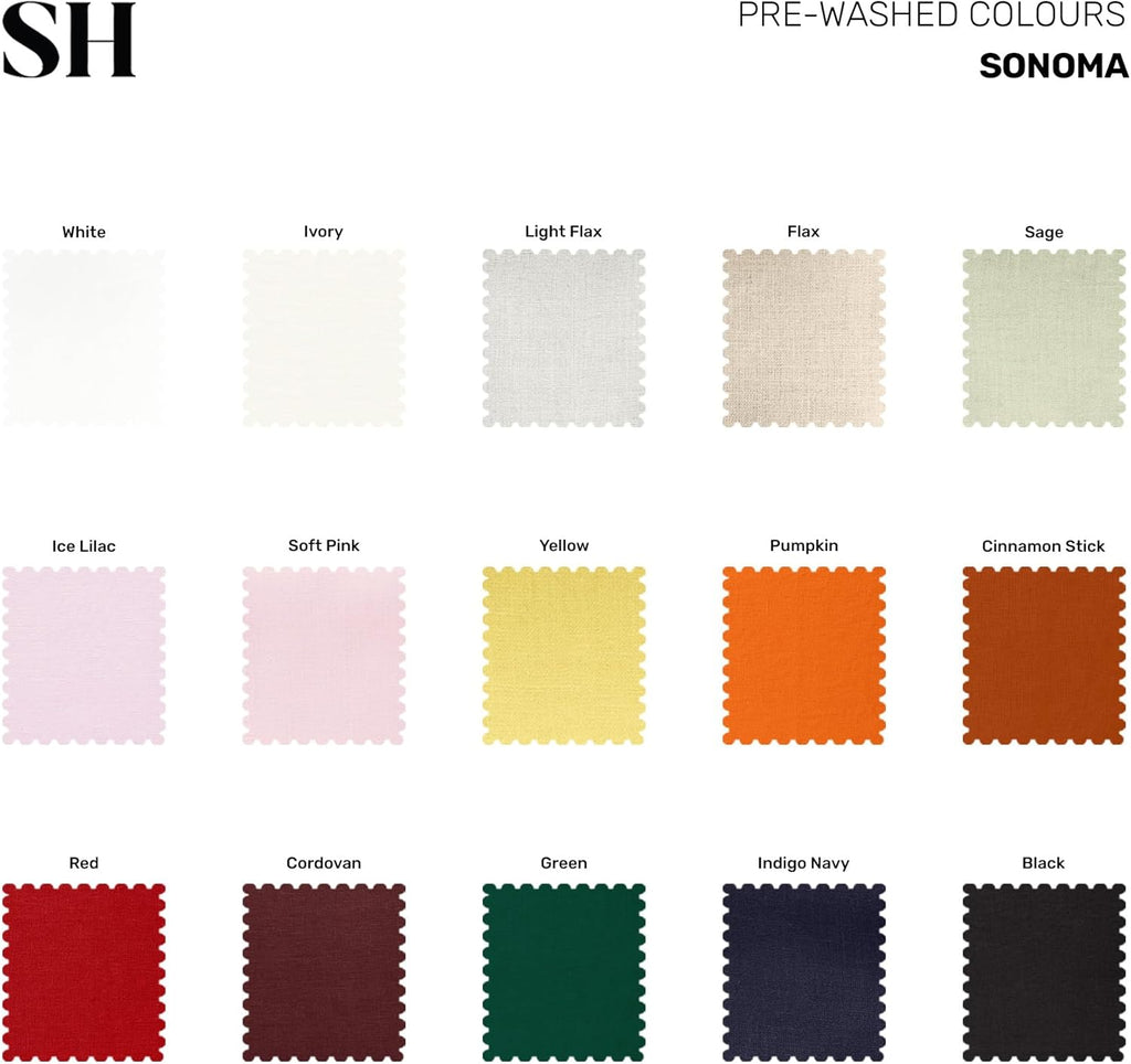Linen Tablecloth 70 x 90 Inch - 100% Pure Linen Light Flax Table Cloth for Rectangle Tables - Sonoma