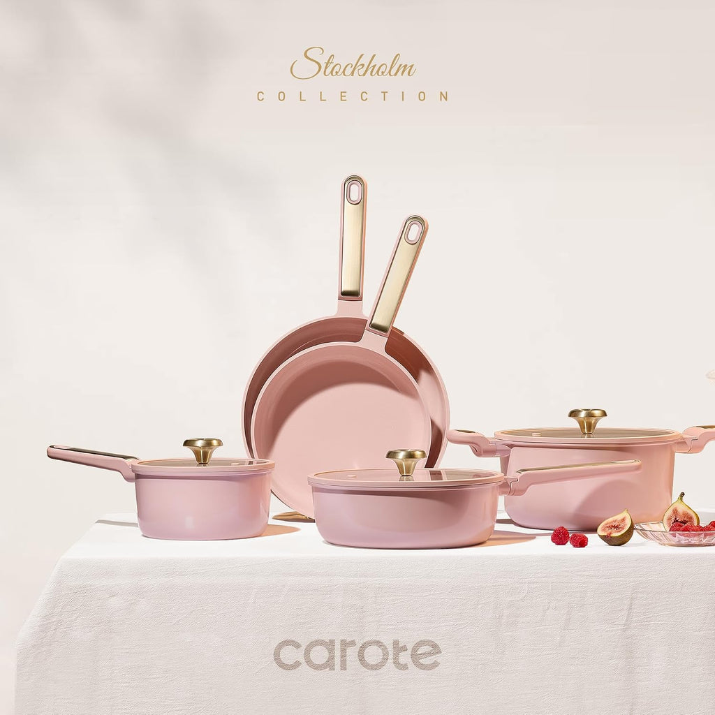 Pots and Pans Set, Ceramic Cookware Set, 14pcs | Healthy Cooking Set, Non-Toxic Induction, Ultra Durable, Easy Clean