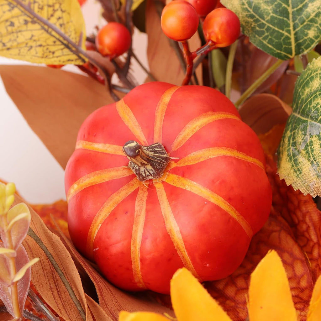 Artificial Fall Wreath 24 Inch Fall Wreaths for Front Door