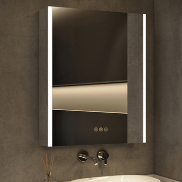 24 x 36 Inch Medicine Cabinet with Mirror and LED Light