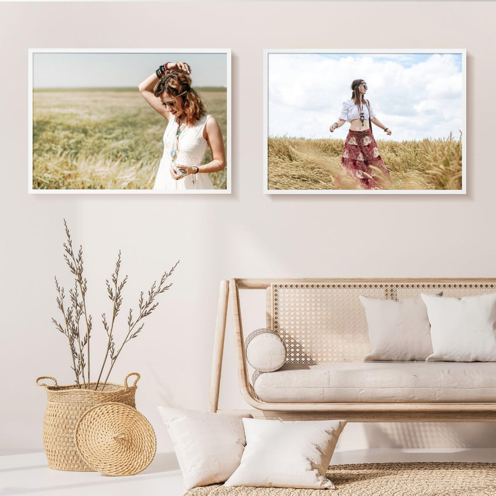 A1 Picture Frame Solid Wood White Poster Frames 1 Pack