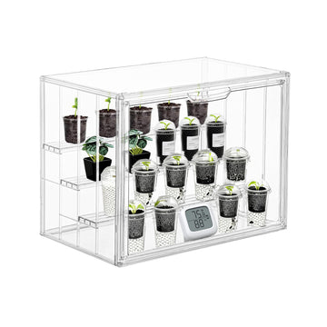 Mini Greenhouse Indoor with Magnetic Door, M-4tier-1pcs