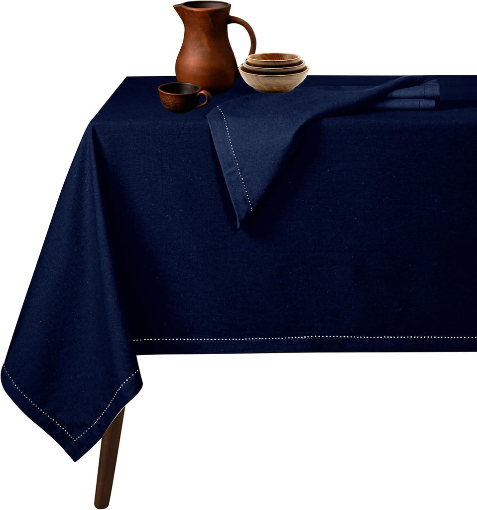 Cotton tablecloth - Navy Blue