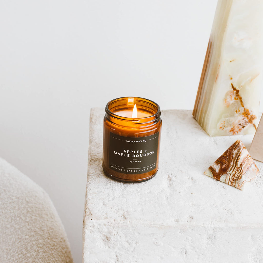 Apples & Maple Bourbon Scented Candle - 57 Hour Burn