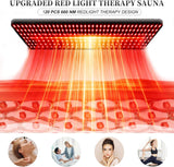 Upgraded Hot Air Sauna, 1 or 2 Person Sauna Tent, 1500W & 159°F Portable Dry Wind Saunas, with 660nm Red Light