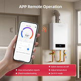 180, 000 BTU Natural Gas Tankless Water Heater Indoor Installation, Max 7.9 GPM