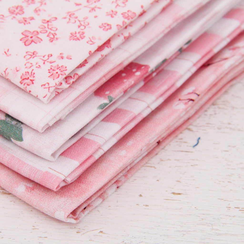 Vintage Light Pink Marble Cotton Quilting Fabric - 3 Yard Cut