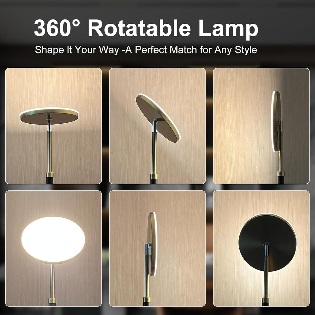 Wood Floor Lamp 30W 3000Lm Super Bright LED Wooden Floor Lamp