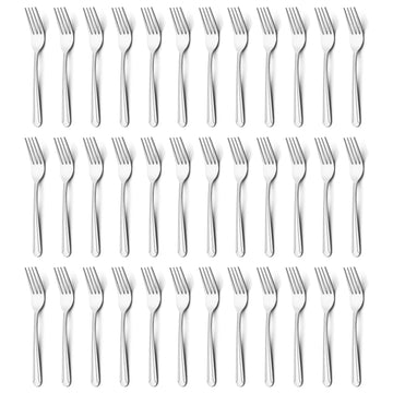 20% OFF 36-Piece Dinner Fork Set, 8.2-Inch Stainless Steel Silverware, Mirror Polished, Dishwasher Safe, or Restaurant