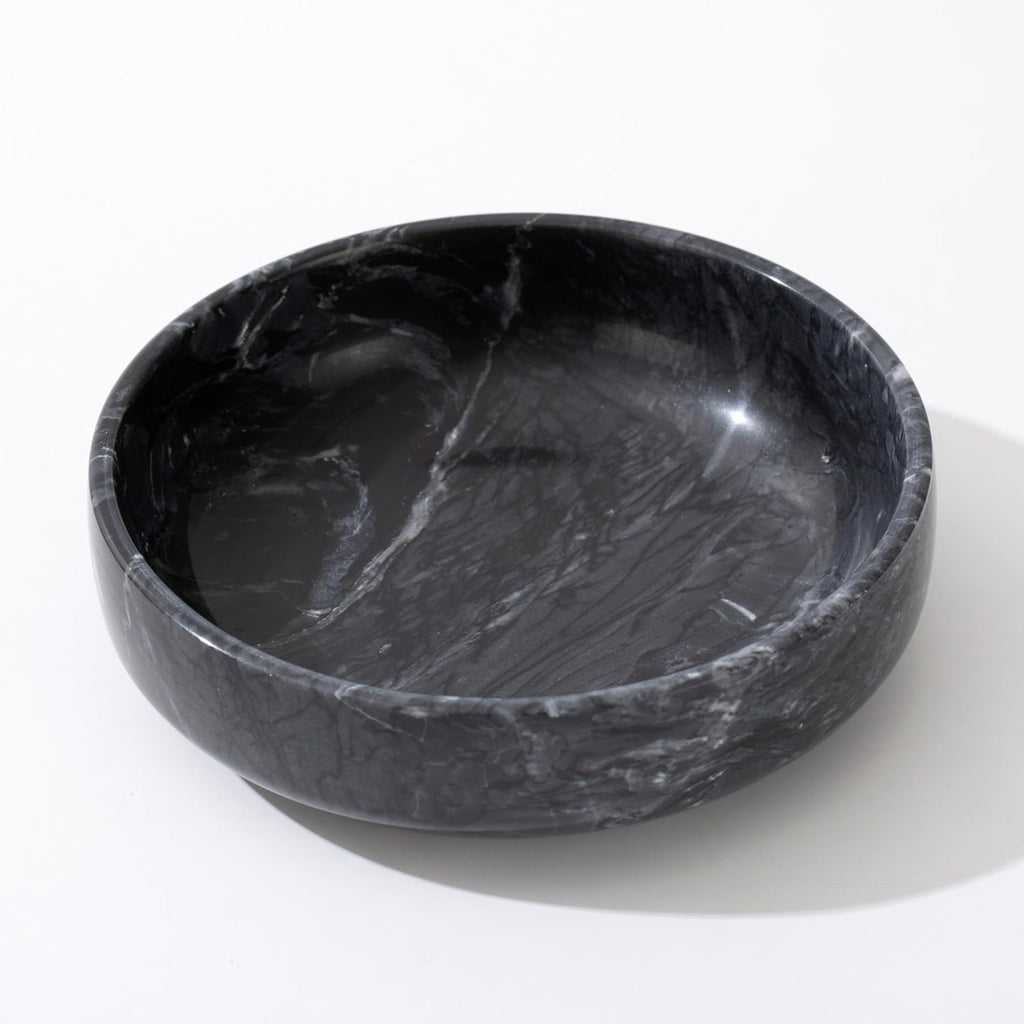 6.7" Large Decorative Bowl, Natural Marble Decorative Bowls Decor, Key Bowl, Candy Bowl, Smudge Bowl, Coffee Tables
