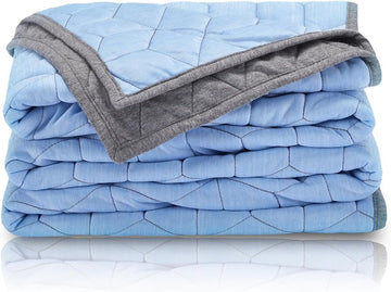 Cooling Blanket for Hot Sleepers Throw Size (50x60 inches), Dual-Sided Cool Summer Blanket Lightweight Portable for