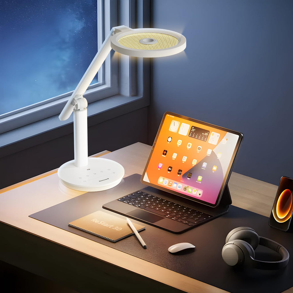 H6 Desk Lamp, Dimmable Reading Table Light, White