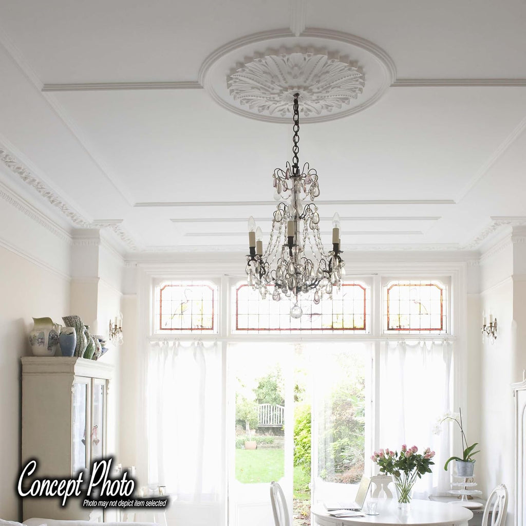24 inch x 3 inch Decorative Polyurethane Ceiling Medallion Single Pack