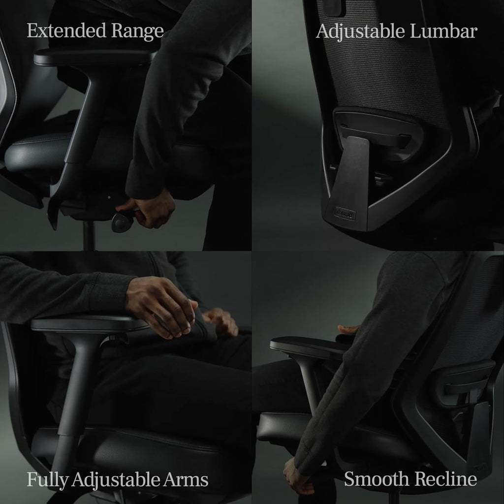 Ergonomic Chair Pro - Mesh with 14 Points of Adjustment - Height, Depth & Tilt Adjustable - 5D Armrests - Forward
