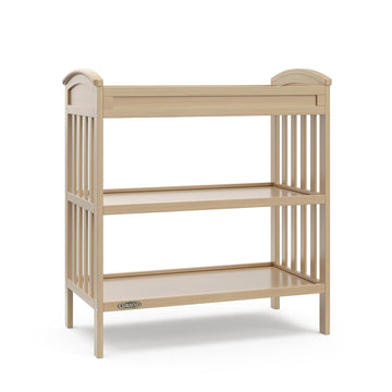 Changing Table with Water-Resistant Changing Pad, Driftwood | GREENGUARD Gold Certified, Includes Diaper