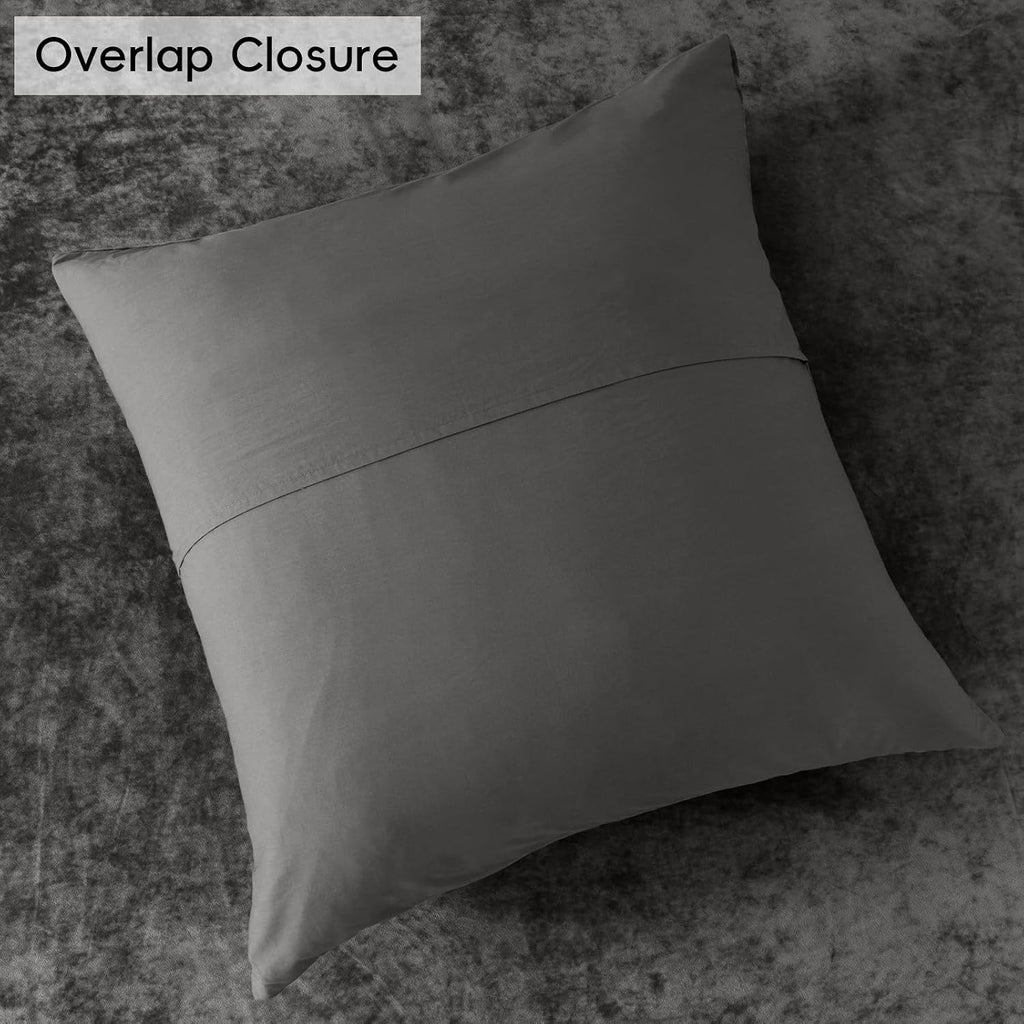 Truly Velvet Euro Sham, 26"x 26",No Insert, 2 Pack Color Gradient Euro Throw Pillow Covers, Ultra Soft Cozy Pillow