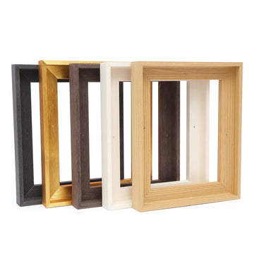 18x24 Wood Canvas Floater Frame, 0.9" Deep Floating Frame, Black