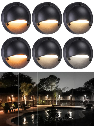 5CCT 3.74inch Low Voltage LED Deck Lights, Black