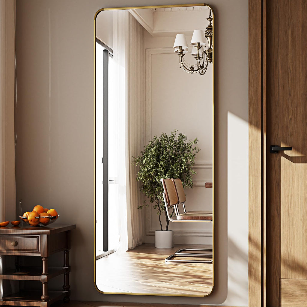66"x23" Full Length Mirror, Large Floor Mirror with Stand