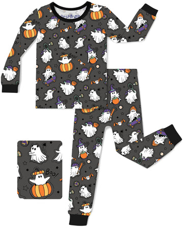 Bamboo Viscose Toddler Kids Pajamas Set, Long Sleeve Boys