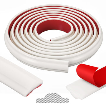 118 x 1.06 Inch Peel and Stick Molding Chair Rail Panel,White