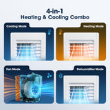 2026 Upgraded Portable Air Conditioners 10000 BTU, Smart Portable AC Unit with App & Remote Control, 4-in-1 Cooling