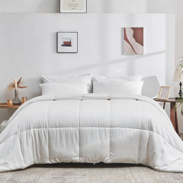 All Season Cooling Comforter, 100% Viscose Derived from Bamboo, Breathable, Lightweight, Soft