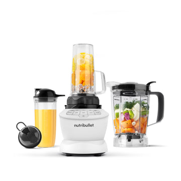 Full-Size Blender Combo, 1200W, Matte White