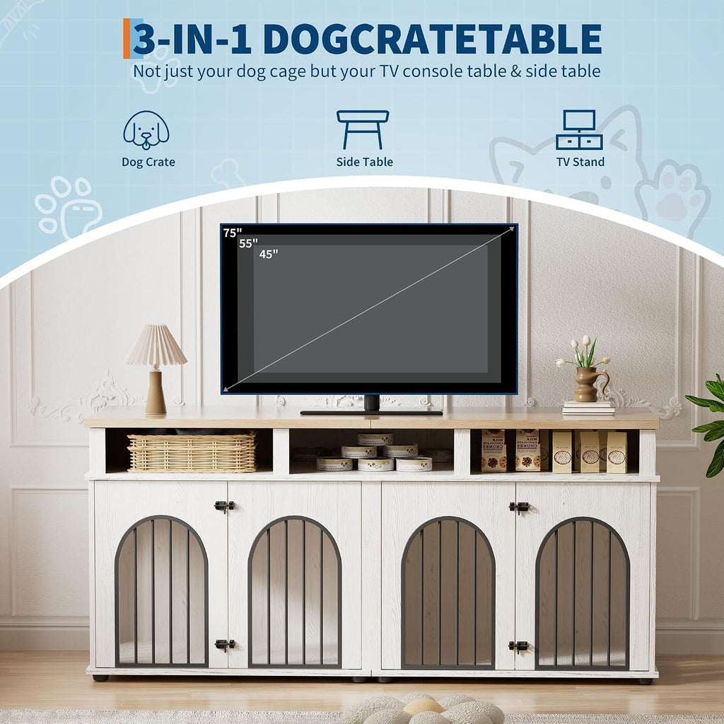 Double Dog Crate Furniture
