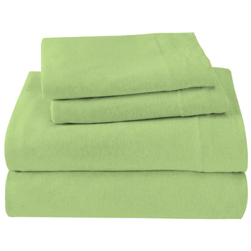 Luxury Cotton Modal Jersey Knit Sheet Set, Olive, Full