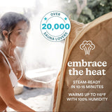 Homedics Portable Sauna - Collapsible Personal Steam Sauna for Stress Relief & Muscle Relaxation, Fast 1-Min Setup