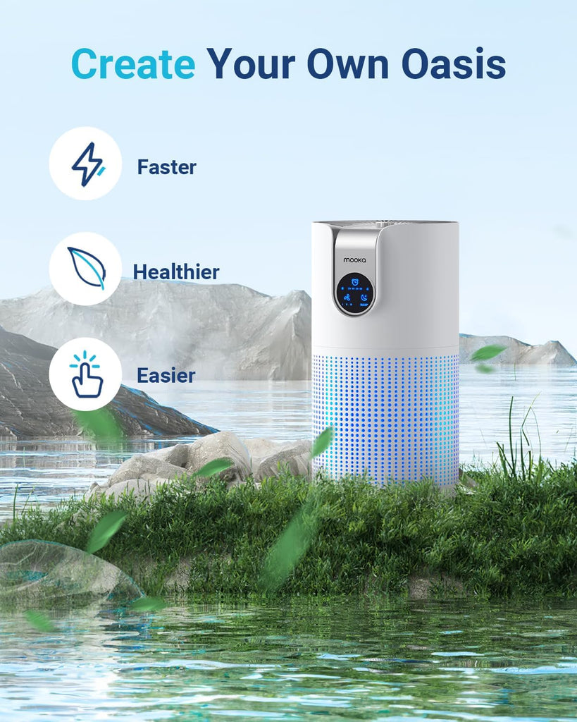 Air Purifiers for Home Large Room Up to 1500ft² with Aromatherapy, HEPA Air Purifier for Bedroom Pet