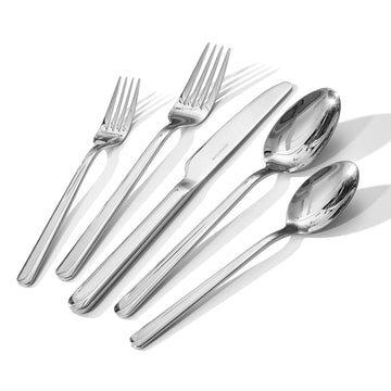 20-Piece Forged Silverware Set for 4, 18/10 Stainless Steel Mirror Finish