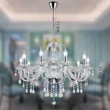 Crystal Candle Chandeliers Lighting Modern 10 Lights Pendant Ceiling Fixture Lamp for Dining Living Room Bedroom Hallway Entry Elegant Decoration (10 bulbs) A110-B092HX3LYZ