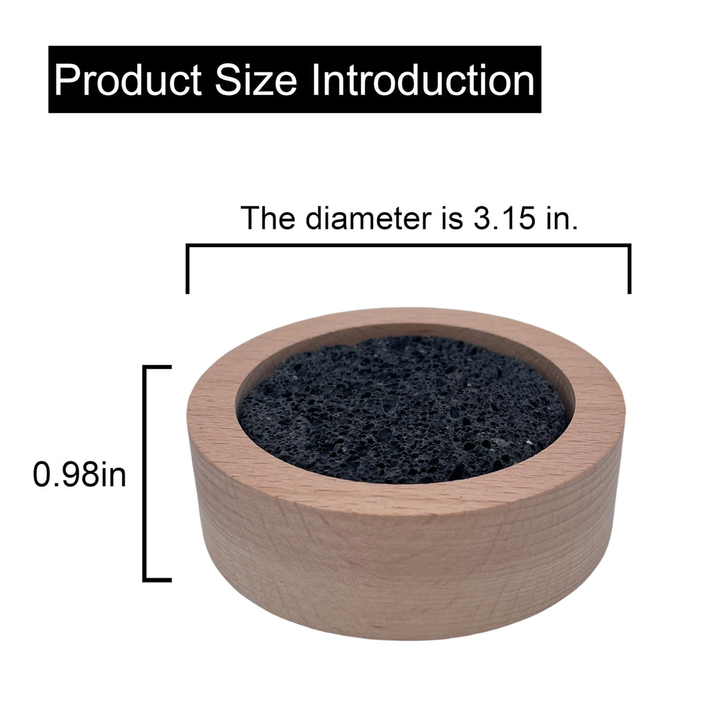 Passive Diffuser Lava Rock Natural Set Essential Oil Aromatherapy Stone, Car & Gifts - Compact Wood Bas (2)