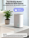 Small Dehumidifier for Home, 30oz Quiet Mini Dehumidifier for Bathroom, Bedroom & Closet